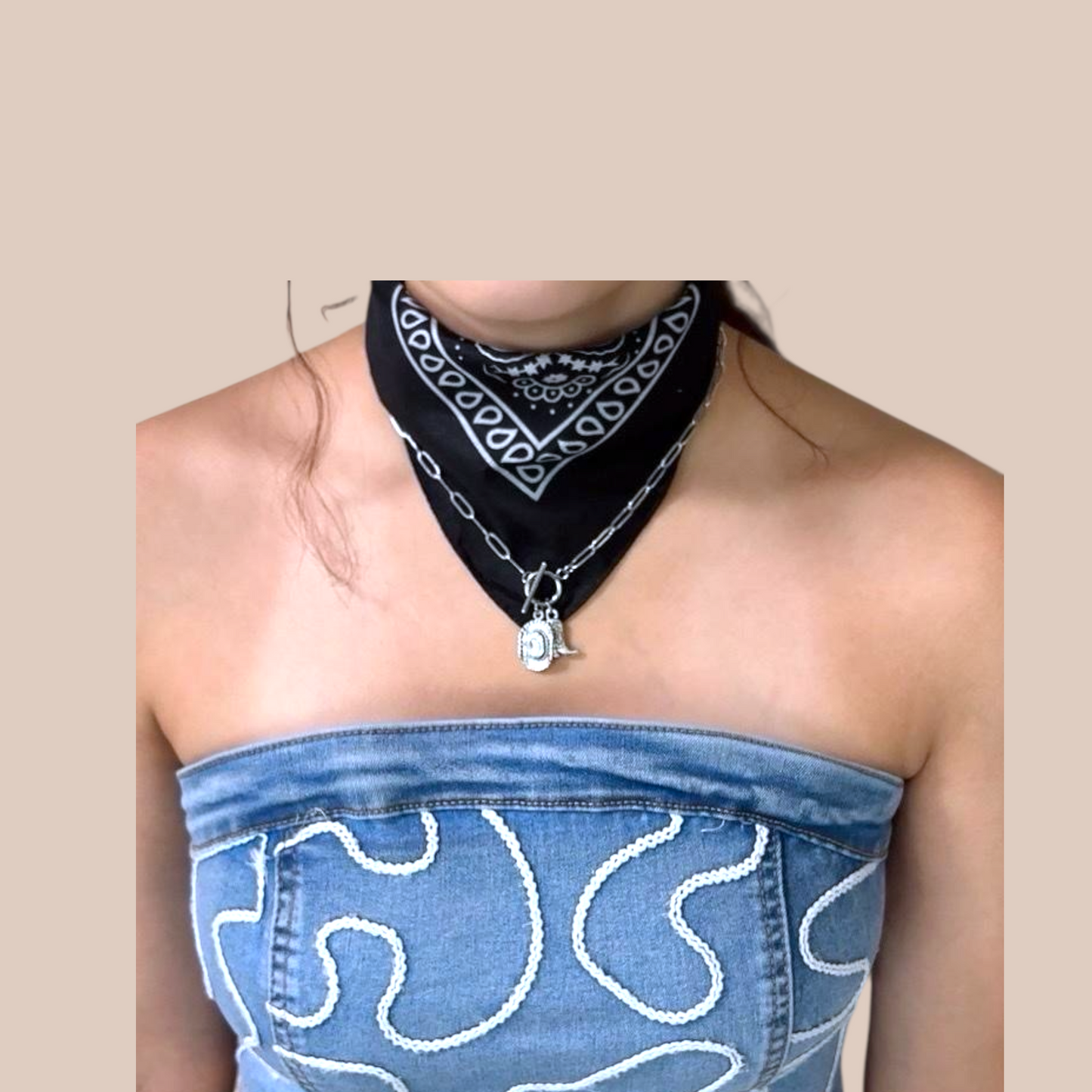 Bandanna cowboy necklaces