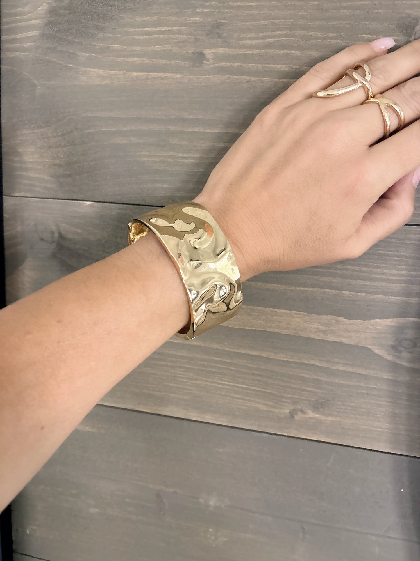 Bangle chic hip hop simple Style solid - Lizi Yarce Accesories