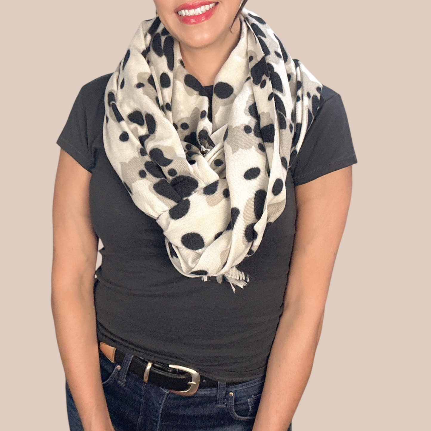 Casual romantic leopard scarve