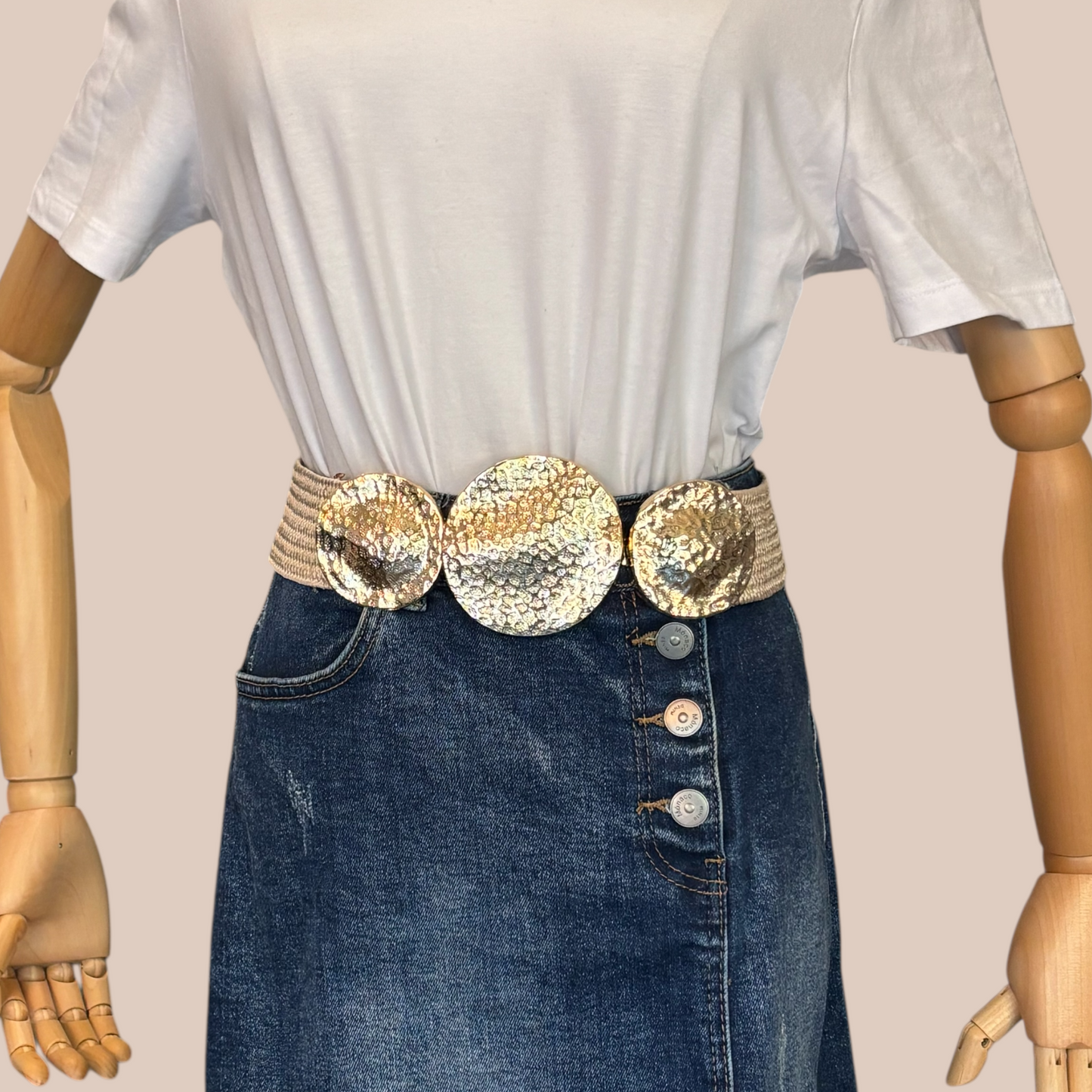 New Pp Stra Woven Square Buckle Fashion Casual Belt