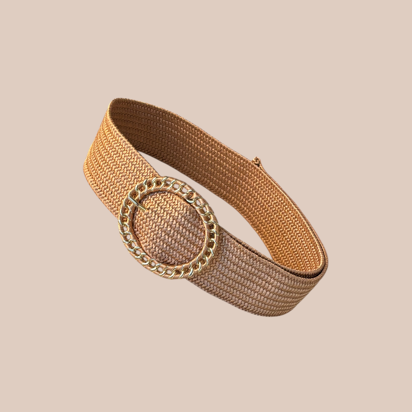 New Pp Stra Woven Square Buckle Fashion Casual Belt