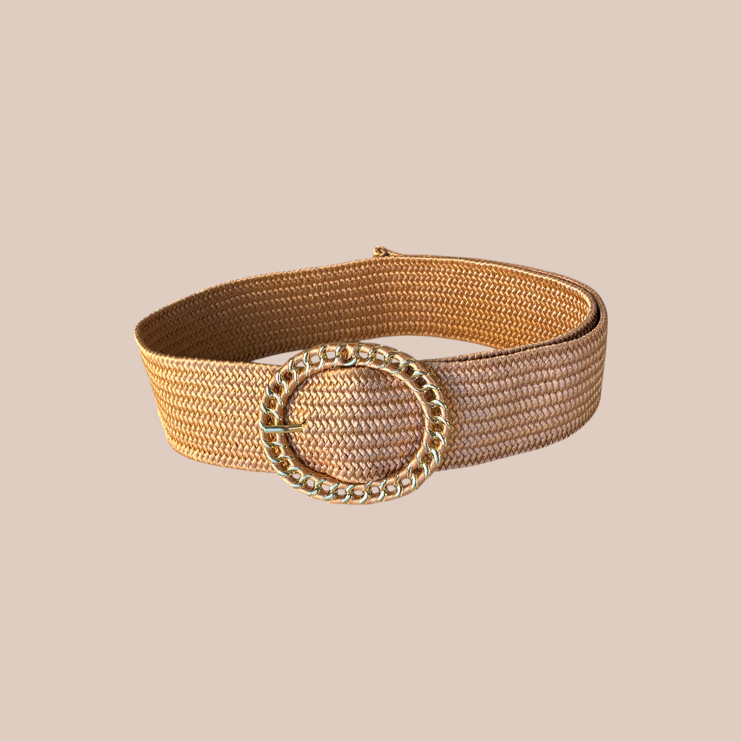 New Pp Stra Woven Square Buckle Fashion Casual Belt