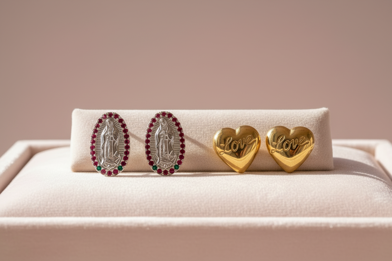 Broquel de Oro14k y Plata 925