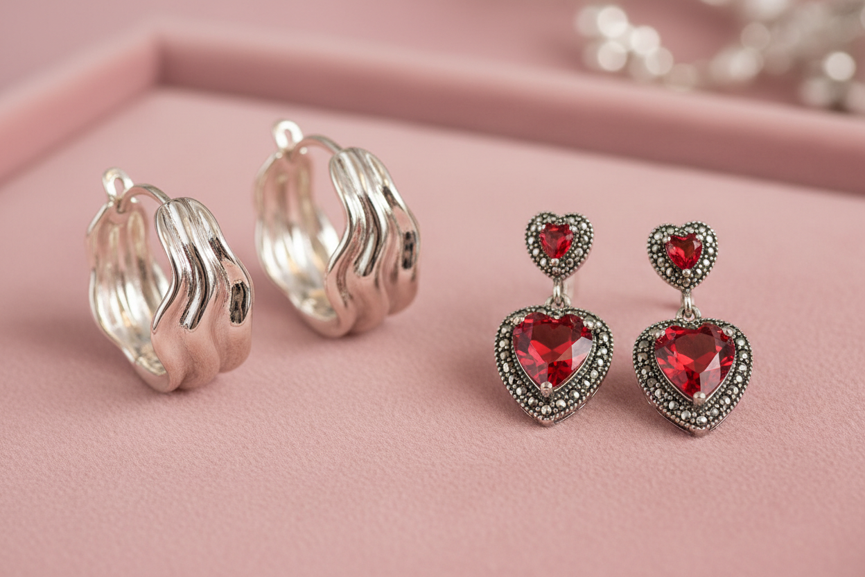 Arracadas y Aretes en Plata 925