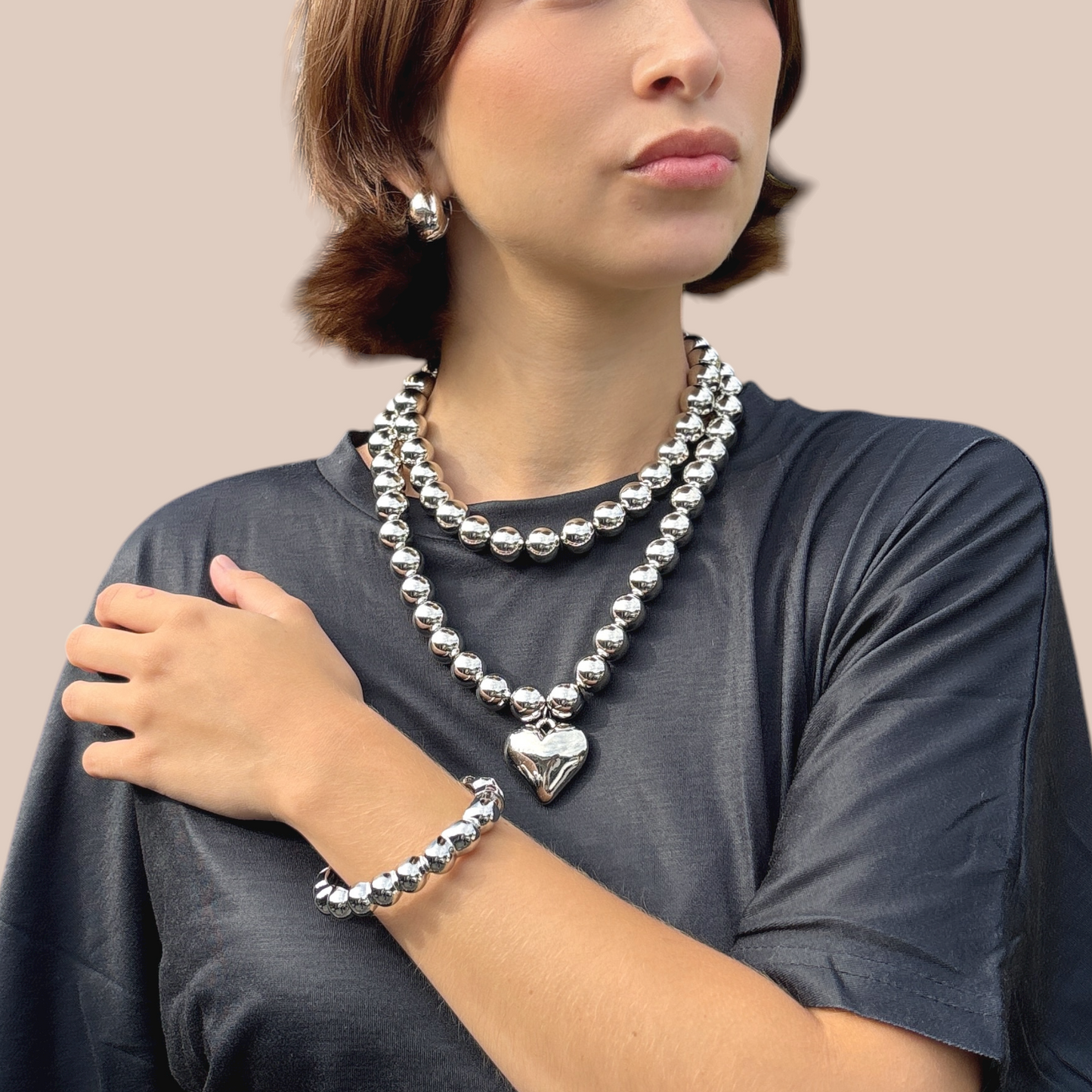 Bangle chic hip hop simple Style solid - Lizi Yarce Accesories