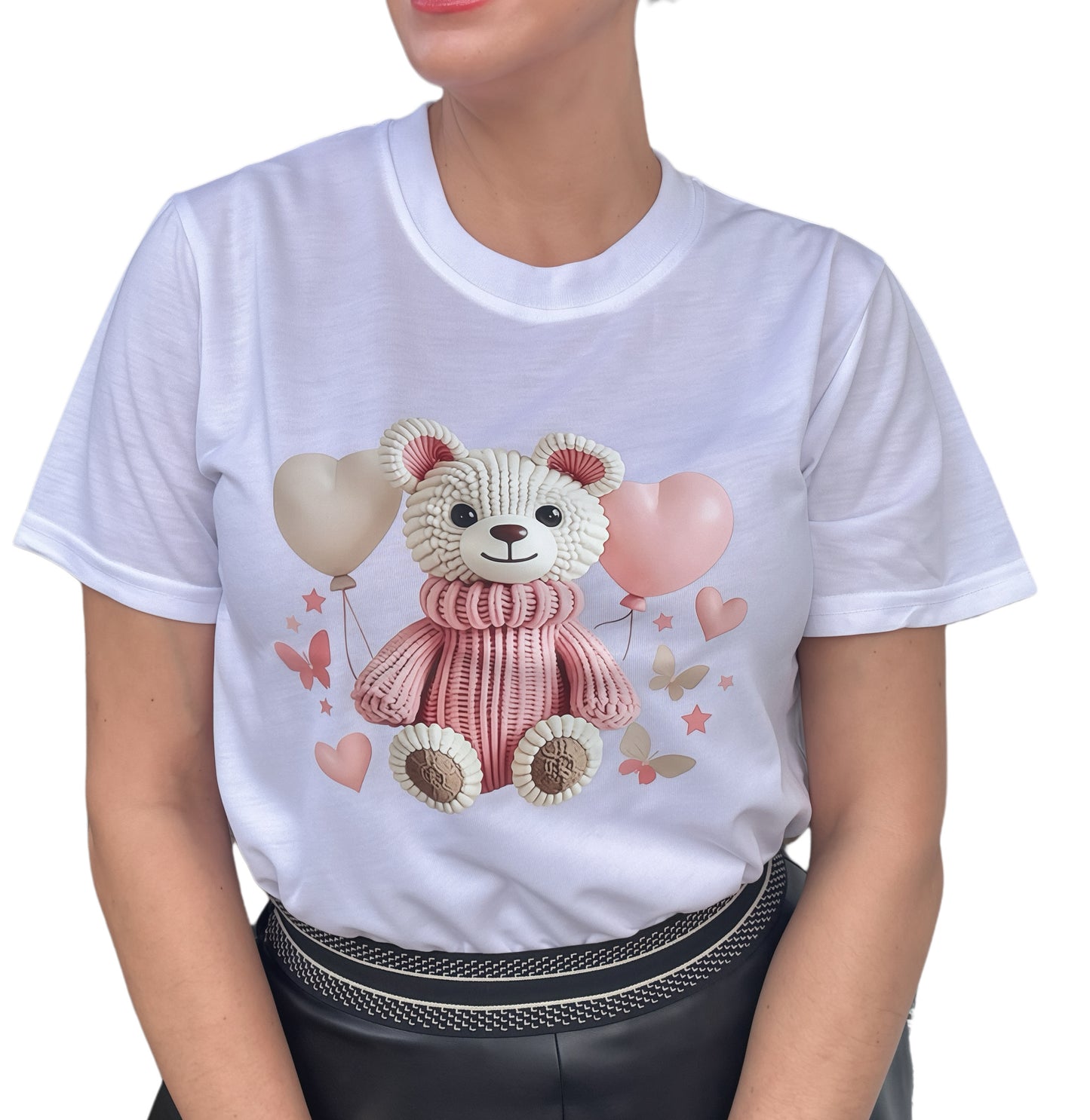 3D Graphic Bear Ballon’s Tshirt for women - Lizi Yarce Accesories
