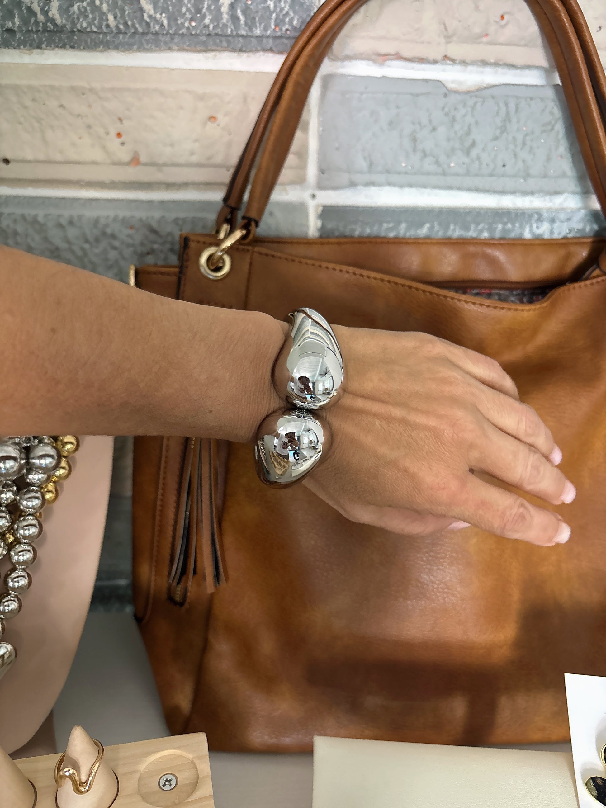 Bangle chic hip hop simple Style solid - Lizi Yarce Accesories