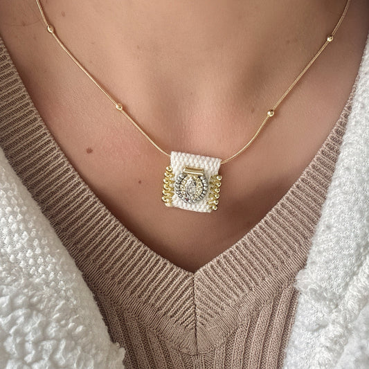 Lady of Guadalupe Scapulary Necklaces - Lizi Yarce Accesories