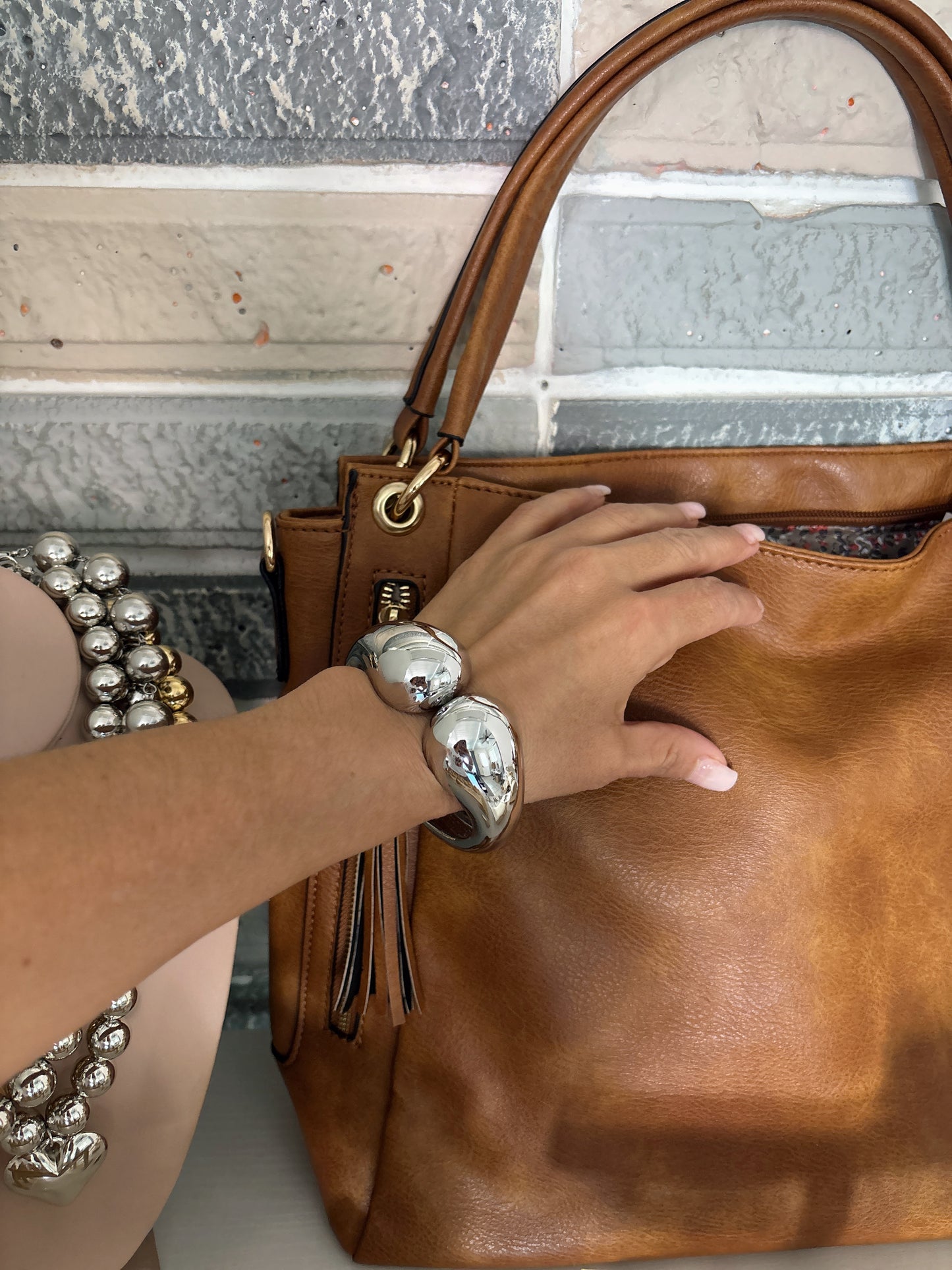 Bangle chic hip hop simple Style solid - Lizi Yarce Accesories