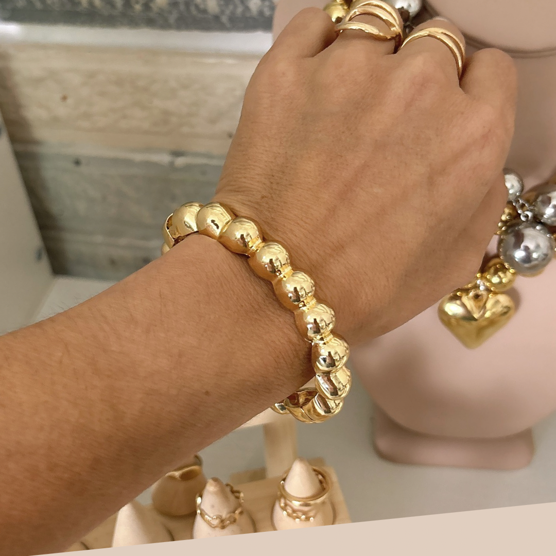 Bangle chic hip hop simple Style solid - Lizi Yarce Accesories