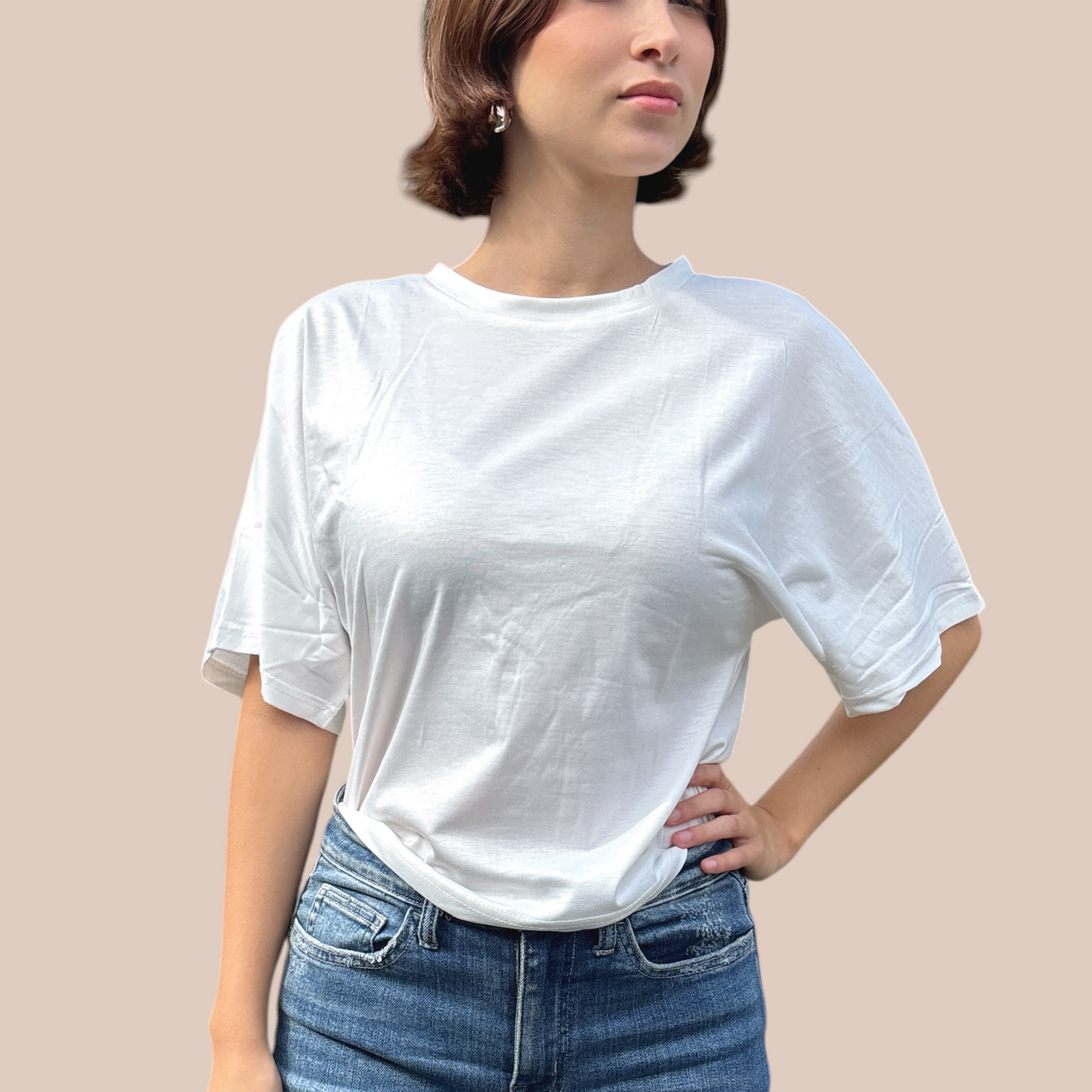Tshirt Korean Style Casual white