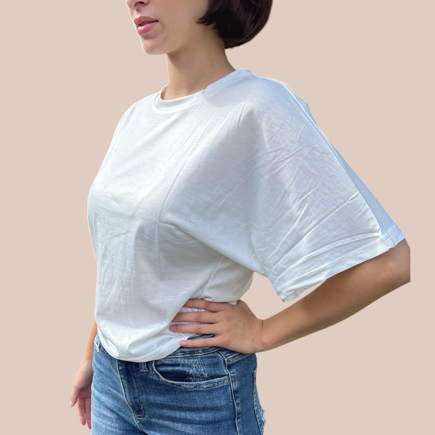 Tshirt Korean Style Casual white