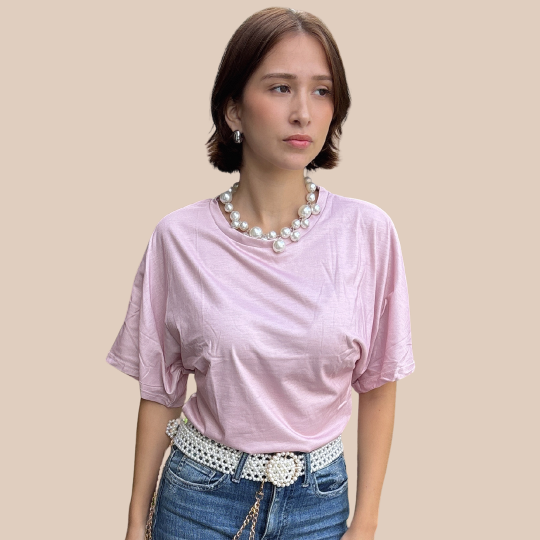 Tshirt Korean Style Casual pink