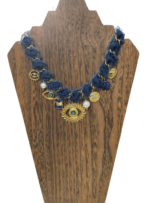 Fashion punk M Eye style Necklace - Lizi Yarce Accesories