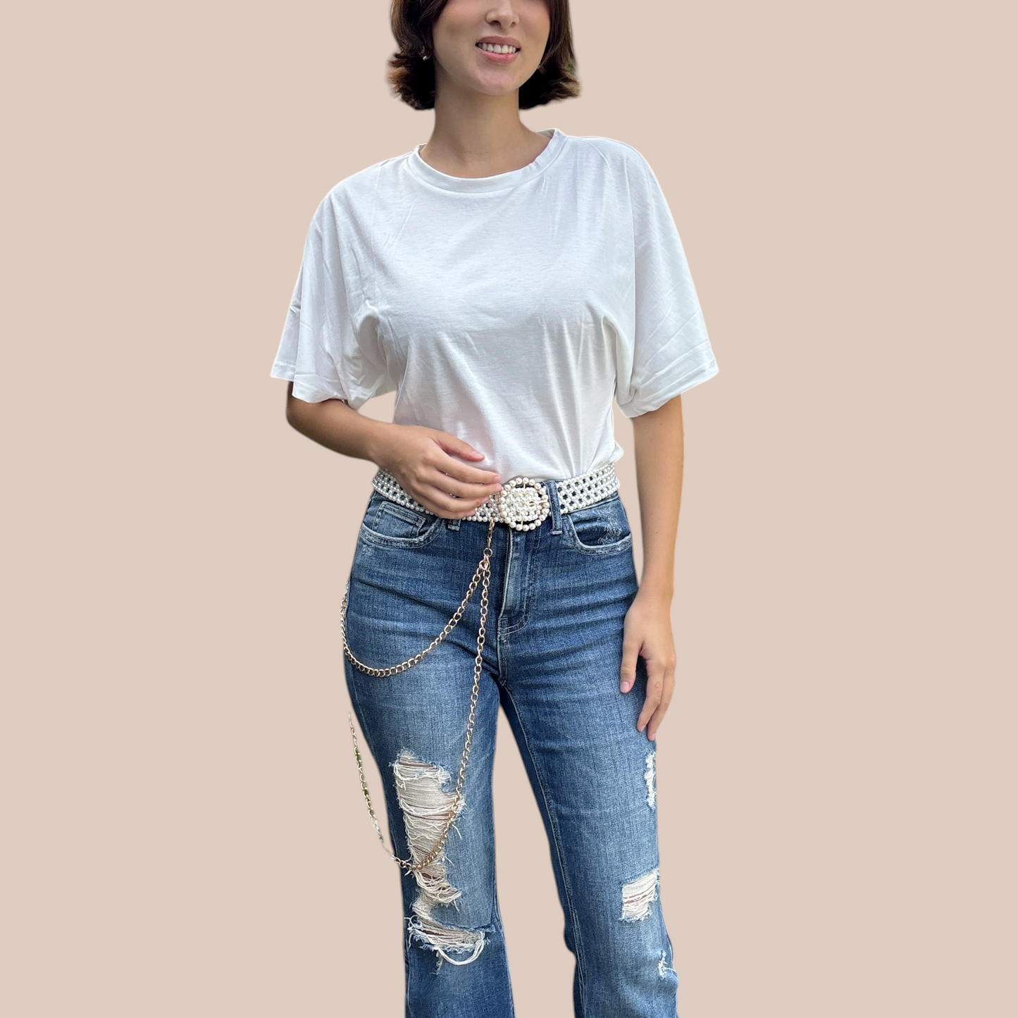 Tshirt Korean Style Casual white