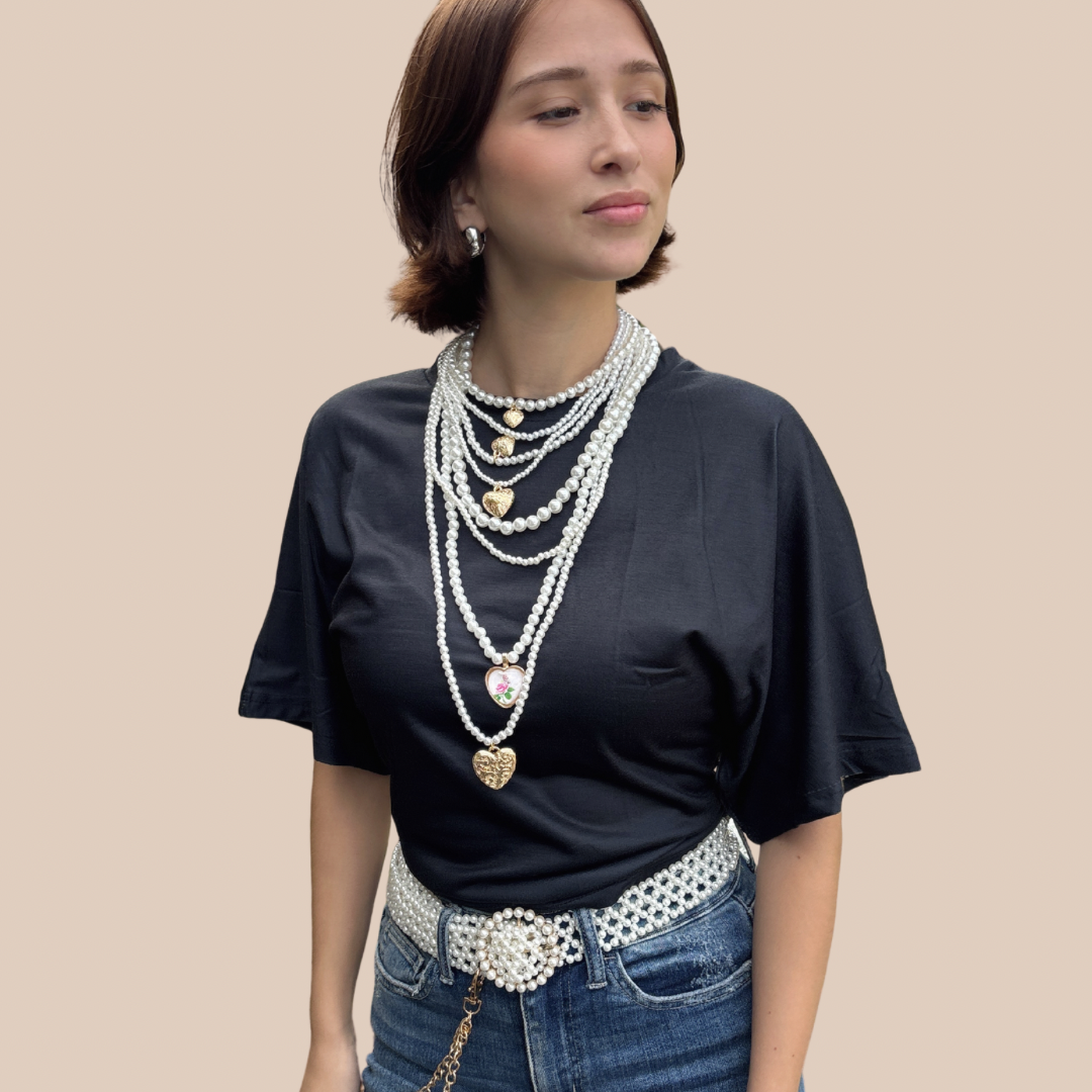 Tshirt Korean Style Casual Black Color