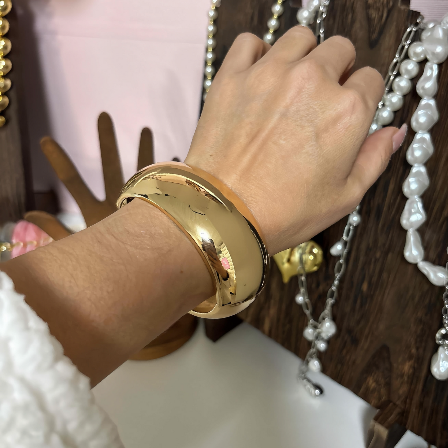 Bangle chic hip hop simple Style solid - Lizi Yarce Accesories