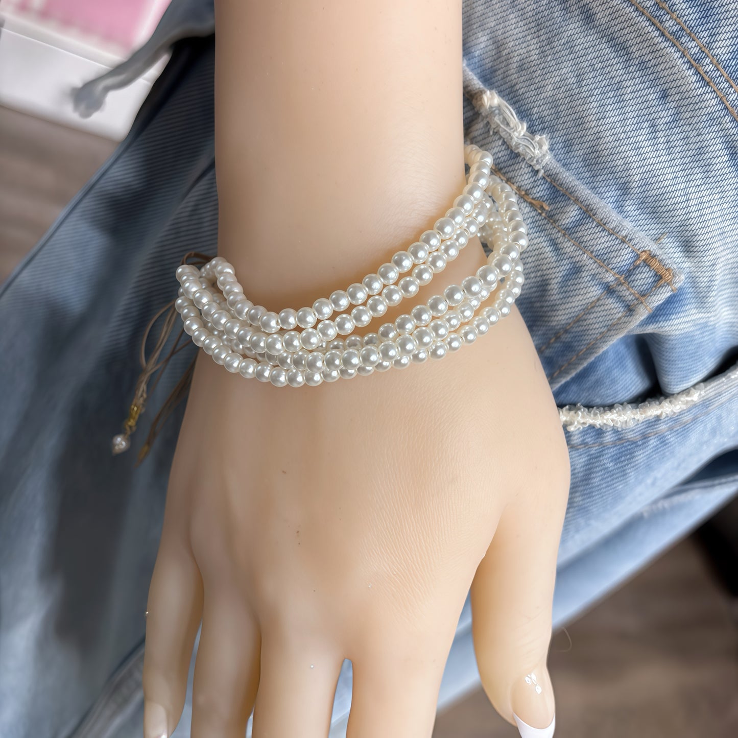 elegant geometric solid Color Shell pearls