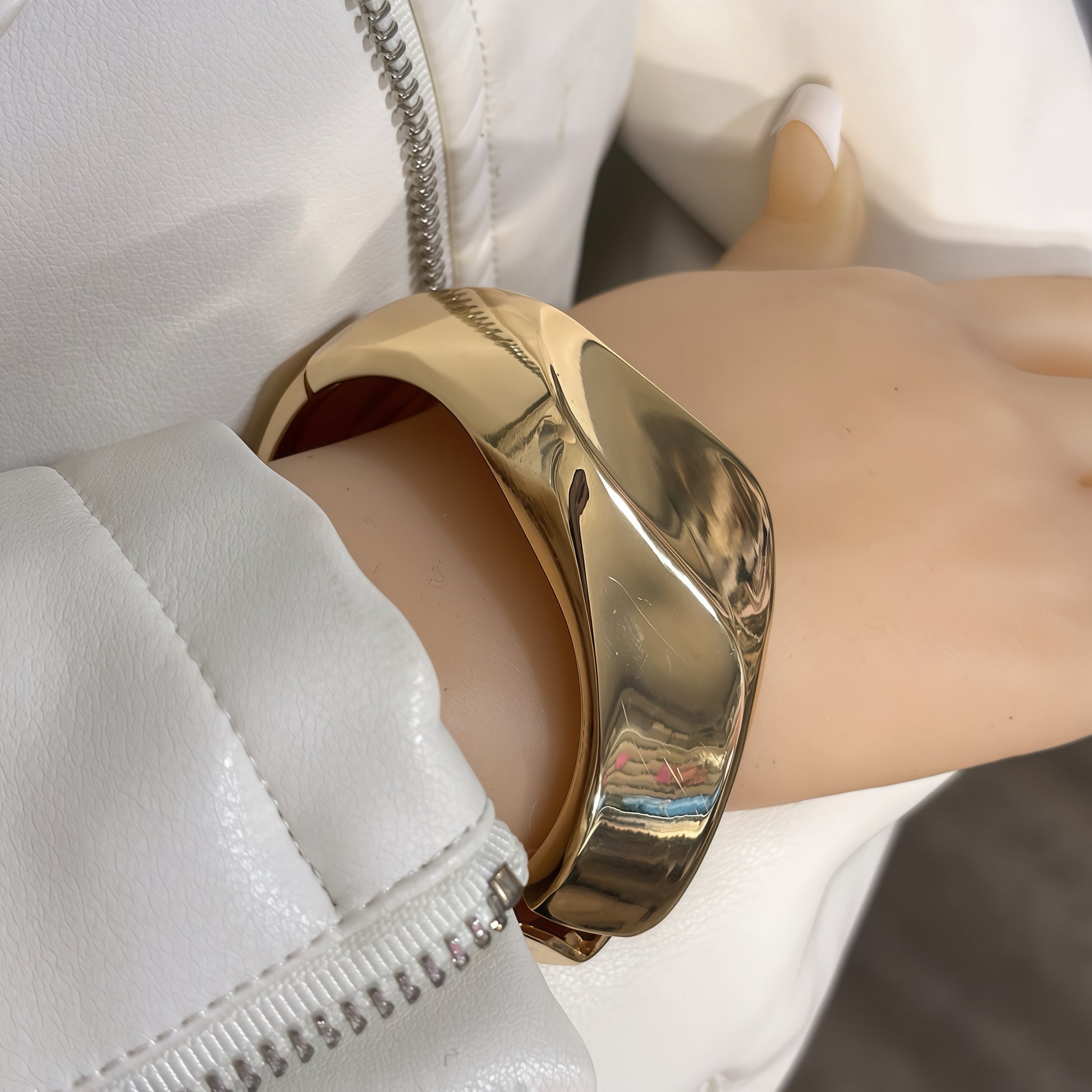 Bangle chic hip hop simple Style solid - Lizi Yarce Accesories