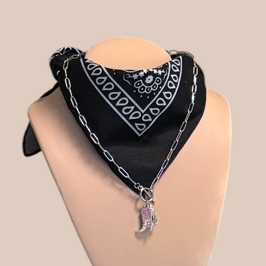 Bandanna cowboy necklaces