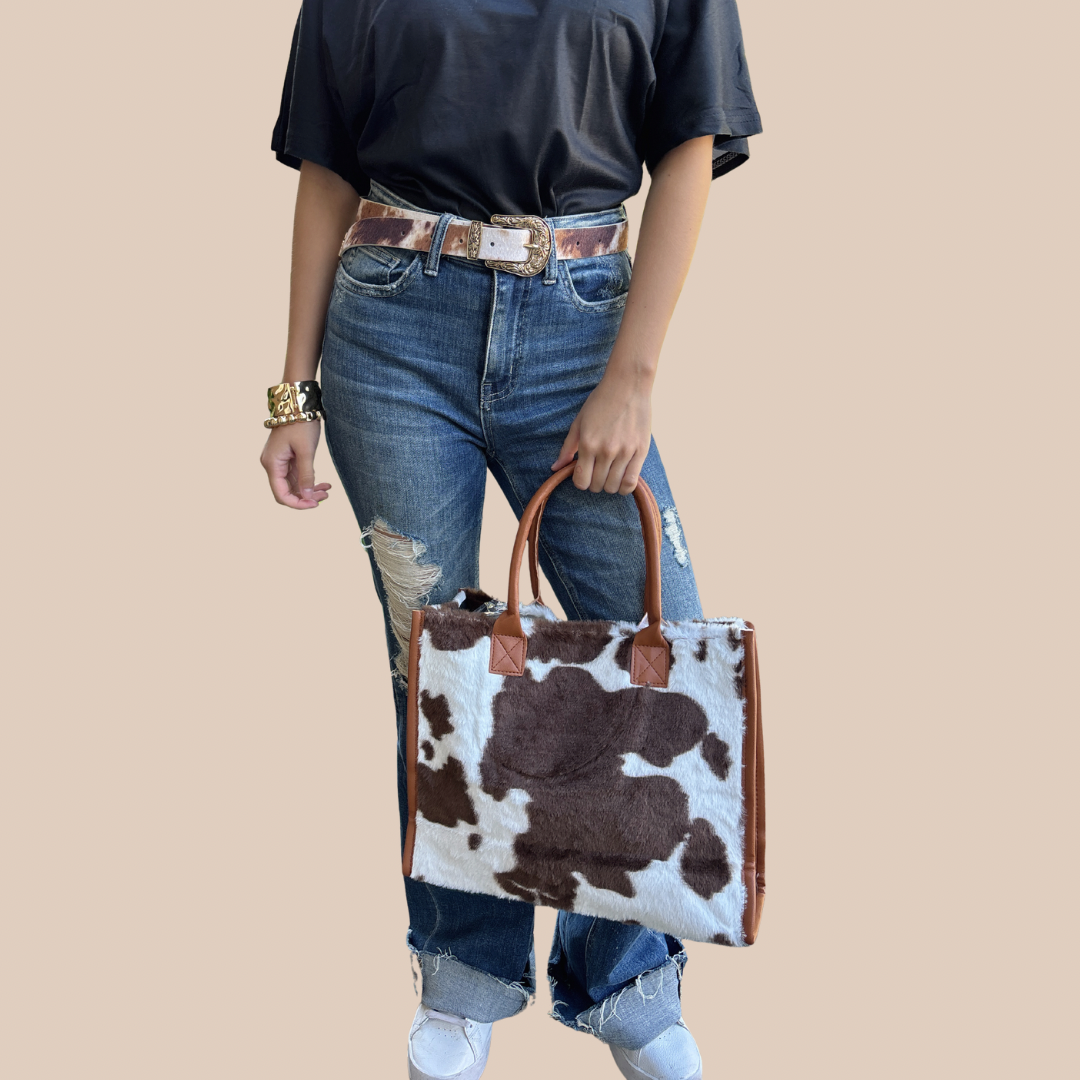 Women classic cow purse medium - Lizi Yarce Accesories