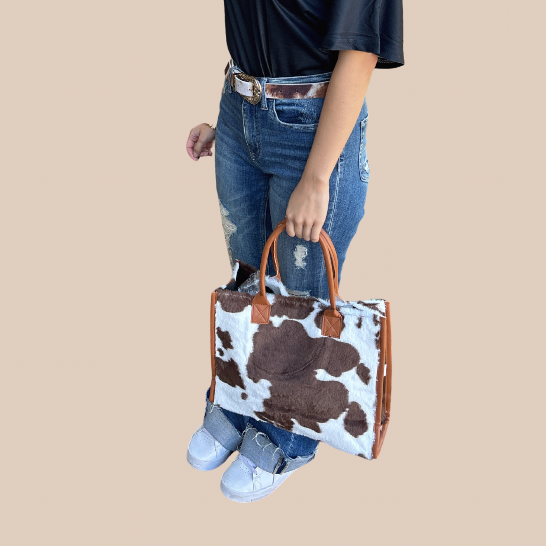 Women classic cow purse medium - Lizi Yarce Accesories