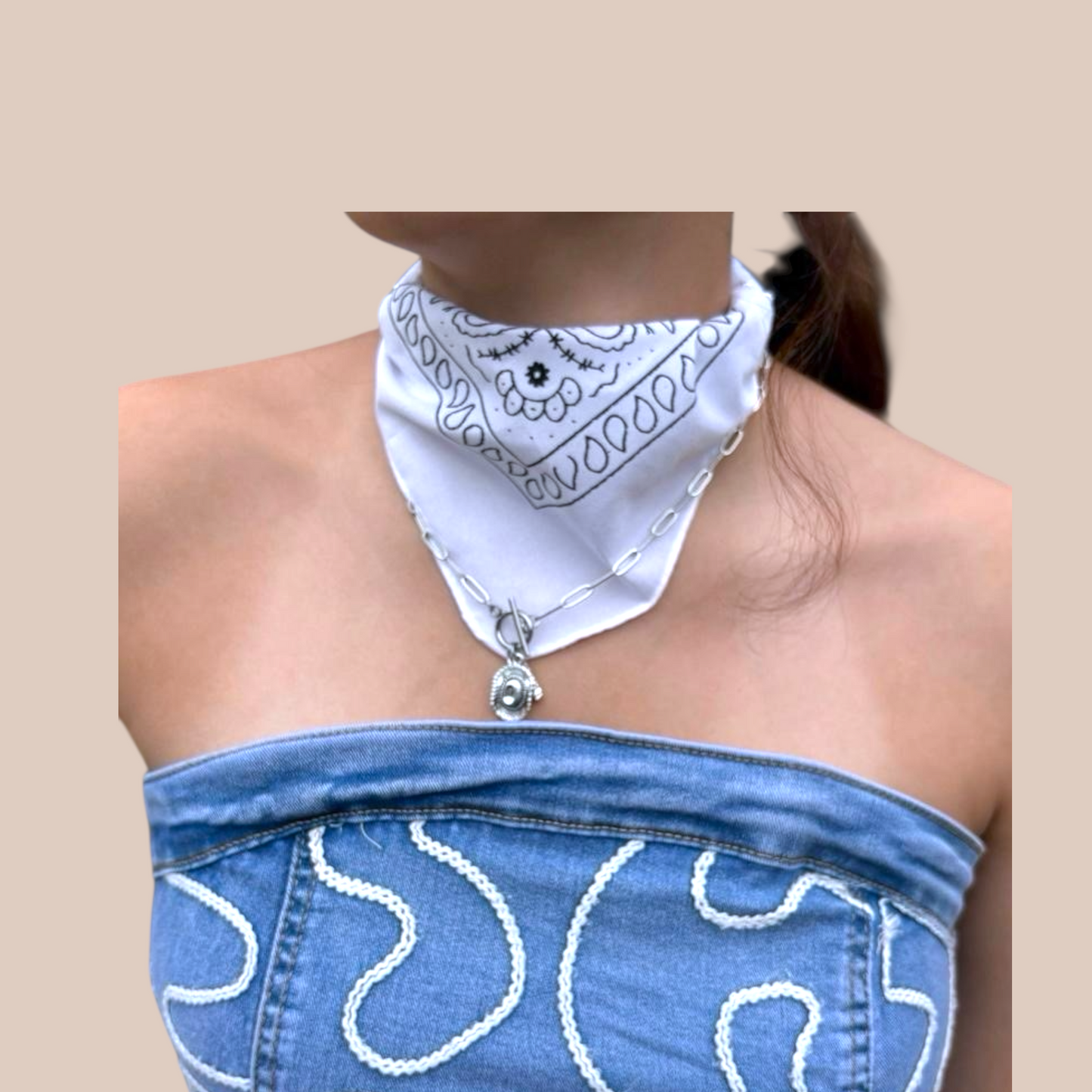 Bandanna cowboy necklaces