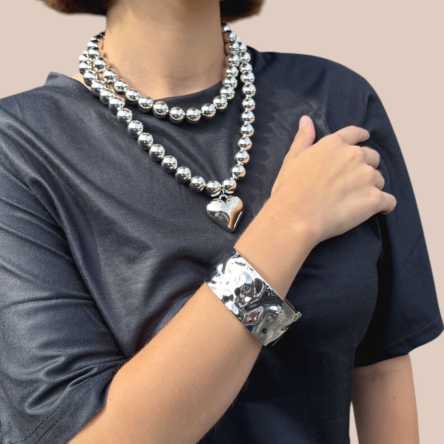 Bangle chic hip hop simple Style solid - Lizi Yarce Accesories