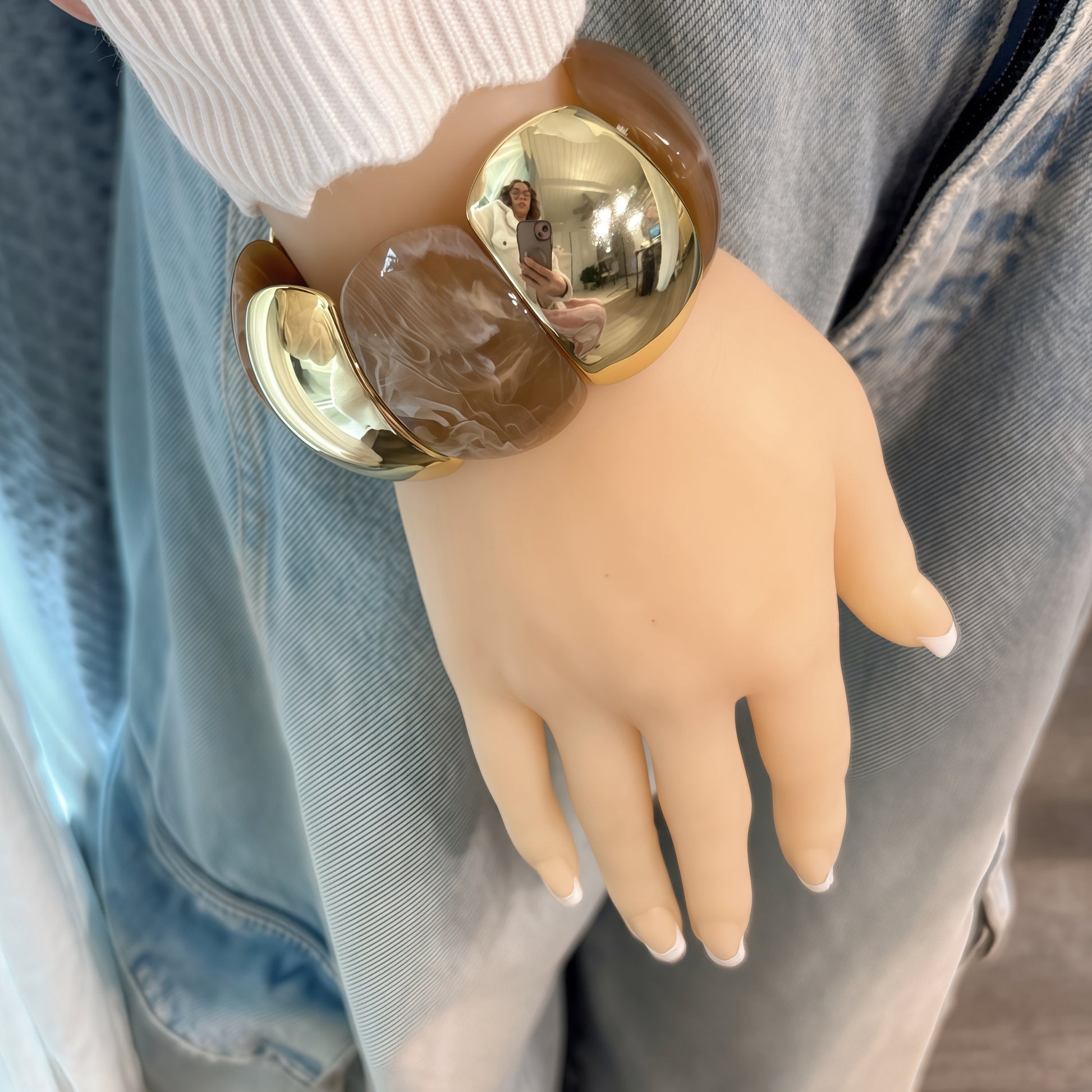 Resin Bracelet women Vintage Acetate Pattern Leopard Print Handmade Crafted - Lizi Yarce Accesories