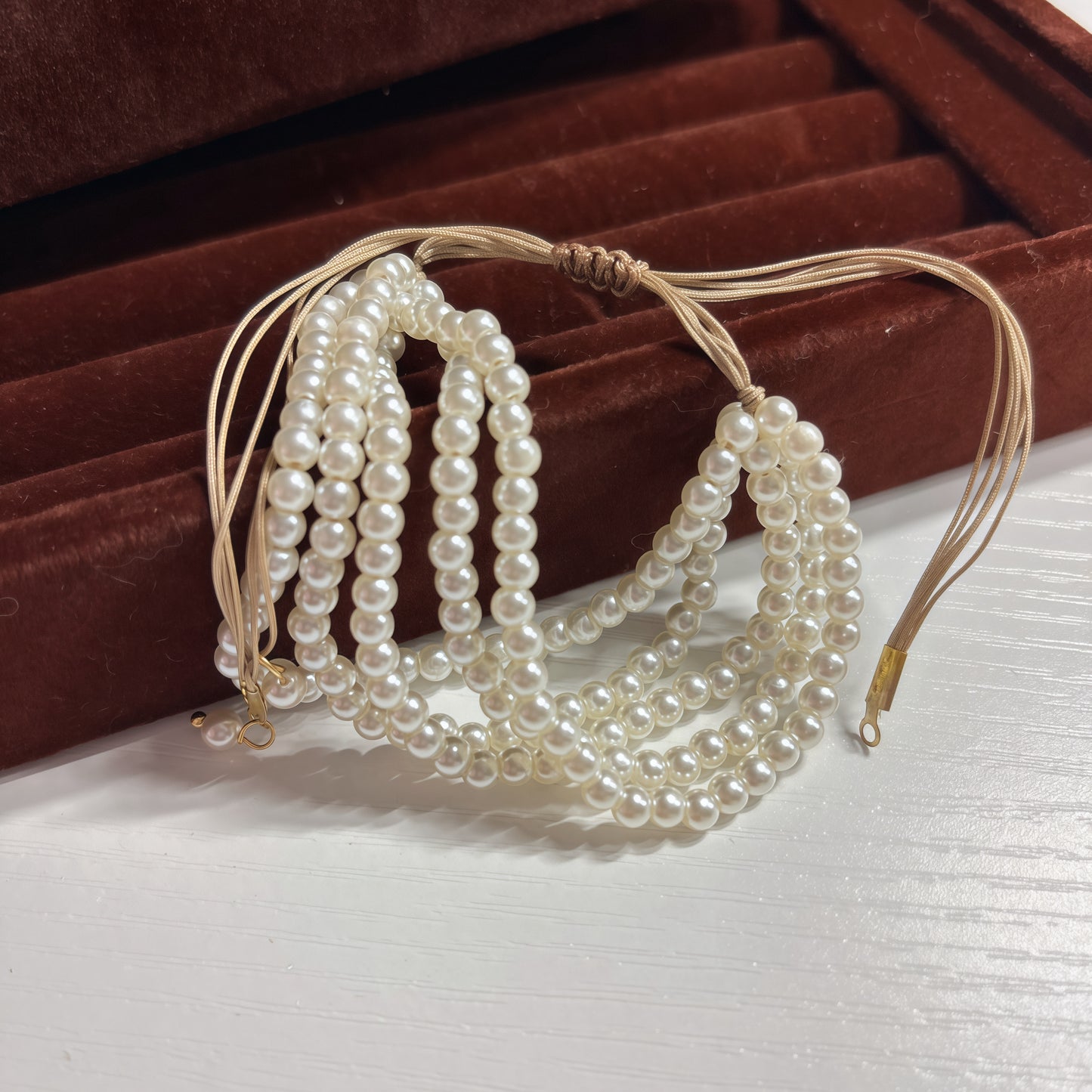 elegant geometric solid Color Shell pearls