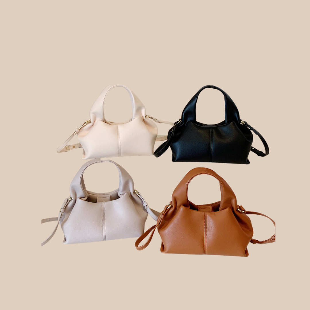 Casual ruched classic Black Purse - Lizi Yarce Accesories