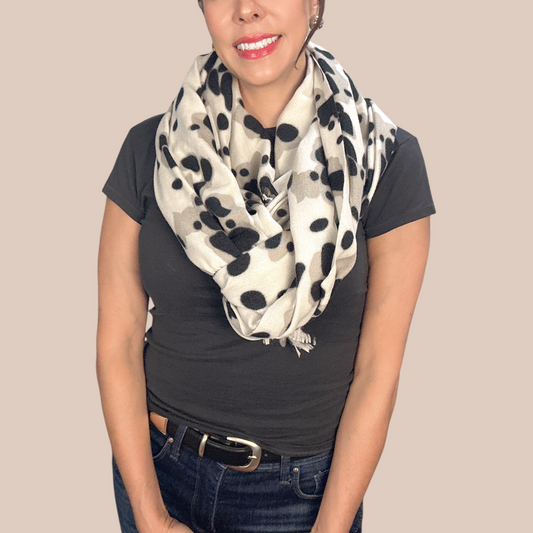 Casual romantic leopard scarve